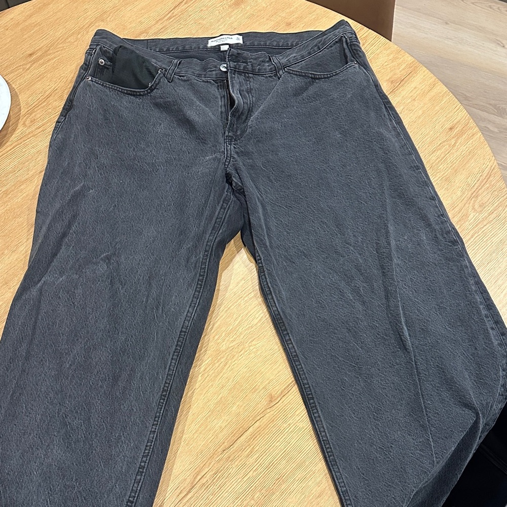 Abercrombie & Fitch Dark Gray/Black Jeans